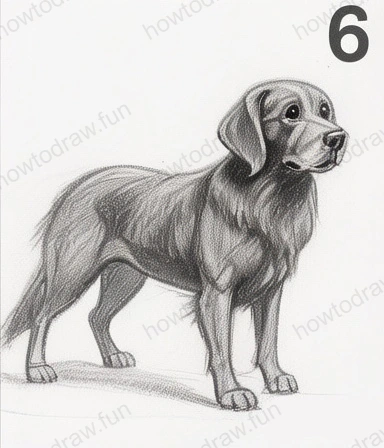 Final adjustments and highlights for a polished drawing.