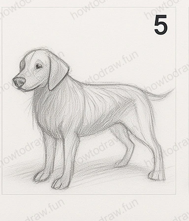 Step 5: Adding depth with shading and smoothing techniques.