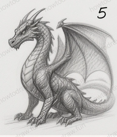 Step 5 refining shadows and highlights for realism.