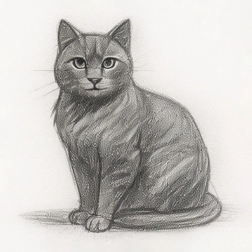 How to Draw a Semi-Detailed Cat